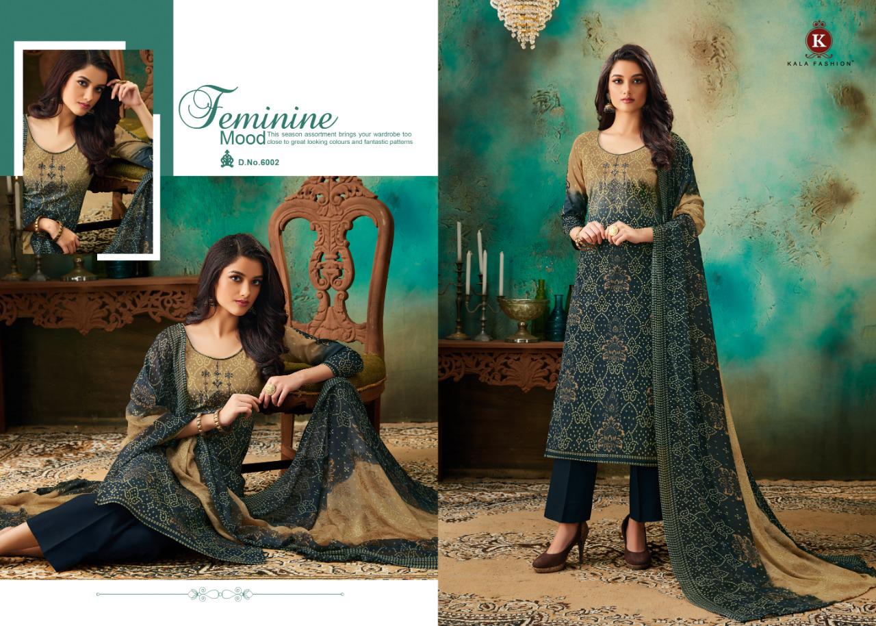 Tanya Vol-2 By Kala Fashion 6001 To 6008 Series Indian Traditional Wear Collection Beautiful Stylish Fancy Colorful Party Wear & Occasional Wear Cotton With Embroidery Dress At Wholesale Price