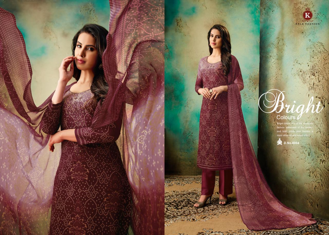 Tanya Vol-2 By Kala Fashion 6001 To 6008 Series Indian Traditional Wear Collection Beautiful Stylish Fancy Colorful Party Wear & Occasional Wear Cotton With Embroidery Dress At Wholesale Price