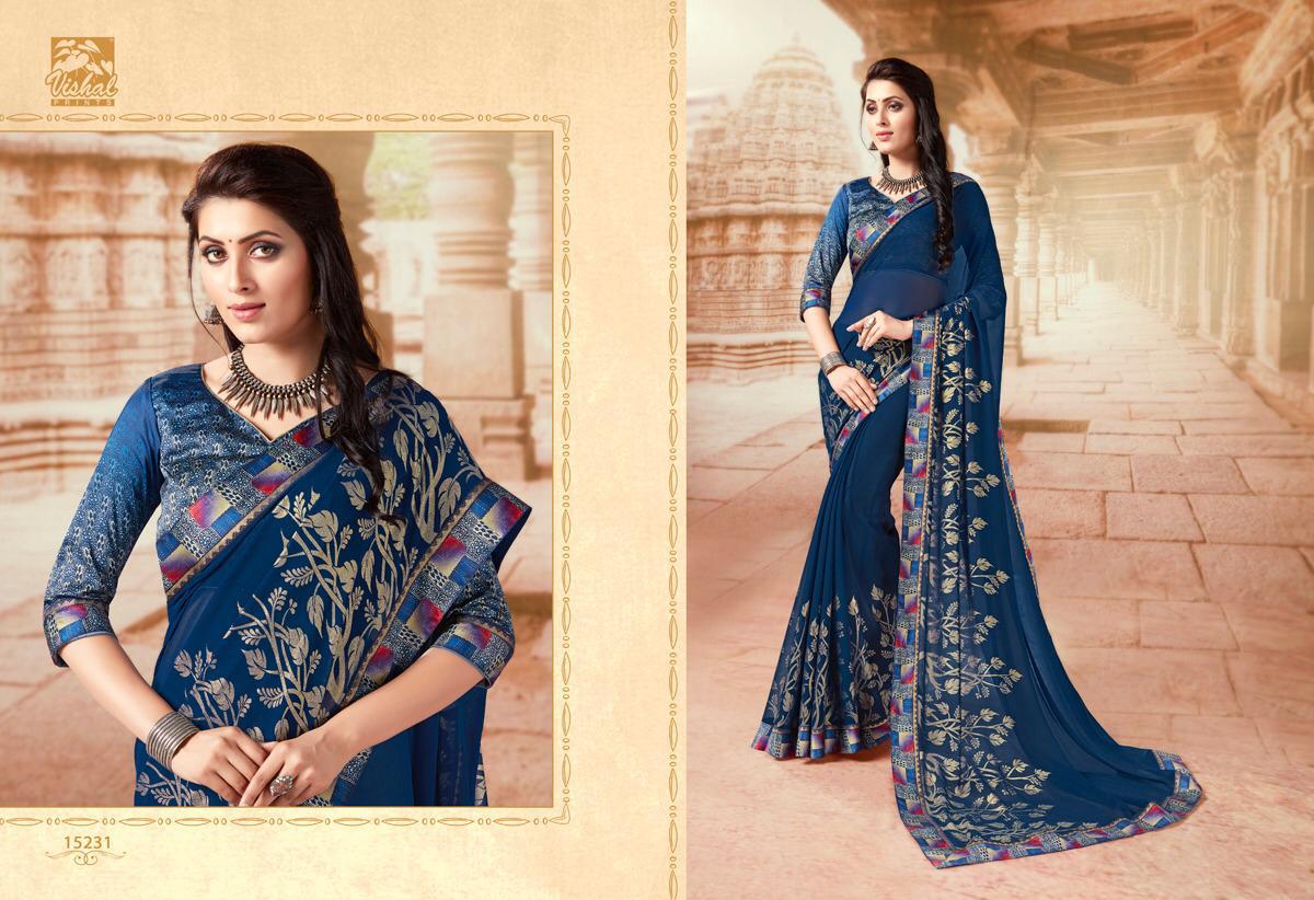 Tassel By Vishal Prints 15228 To 15245 Series Indian Traditional Wear Collection Beautiful Stylish Fancy Colorful Party Wear & Occasional Wear Fancy Sarees At Wholesale Price