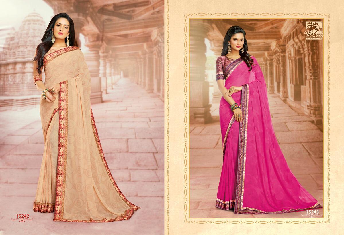 Tassel By Vishal Prints 15228 To 15245 Series Indian Traditional Wear Collection Beautiful Stylish Fancy Colorful Party Wear & Occasional Wear Fancy Sarees At Wholesale Price