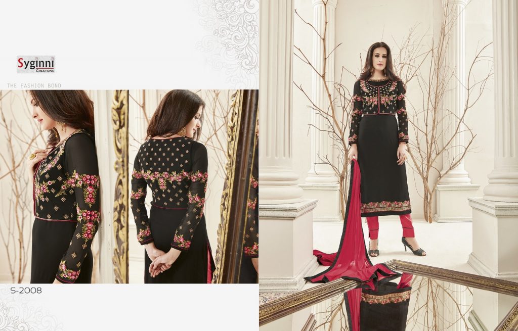 Tehxeeb By Syginni Creation 2001 To 2008 Series Suits Beautiful Stylish Fancy Colorful Party Wear & Occasional Wear Georgette Embroidered Dresses At Wholesale Price