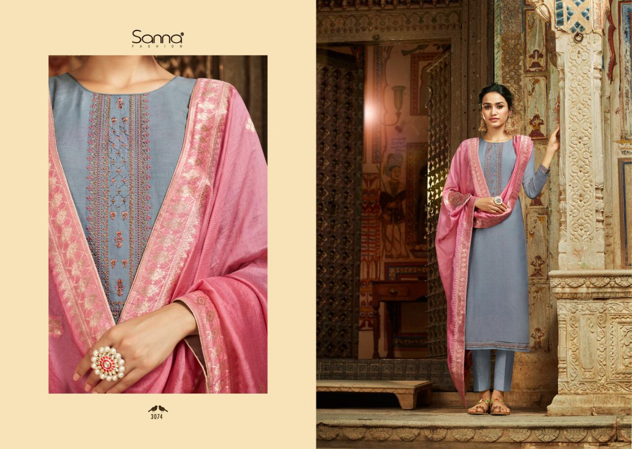 The Banarshi Tales By Sanna Fashion 3071 To 3078 Series Designer Suits Collection Beautiful Stylish Colorful Party Wear & Occasional Wear Pure Modal Silk Dresses At Wholesale Price