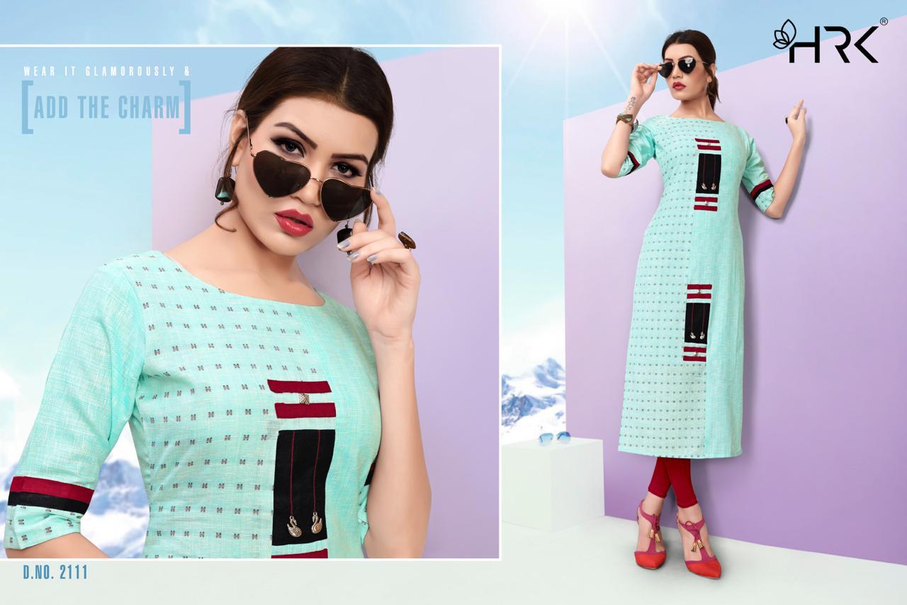 Trendy Vol-4 By Hrk 2111 To 2116 Series Beautiful Stylish Colorful Fancy Party Wear & Ethnic Wear & Ready To Wear Rayon/cotton/jacquard Kurtis At Wholesale Price