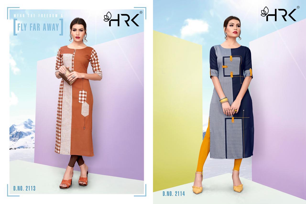Trendy Vol-4 By Hrk 2111 To 2116 Series Beautiful Stylish Colorful Fancy Party Wear & Ethnic Wear & Ready To Wear Rayon/cotton/jacquard Kurtis At Wholesale Price