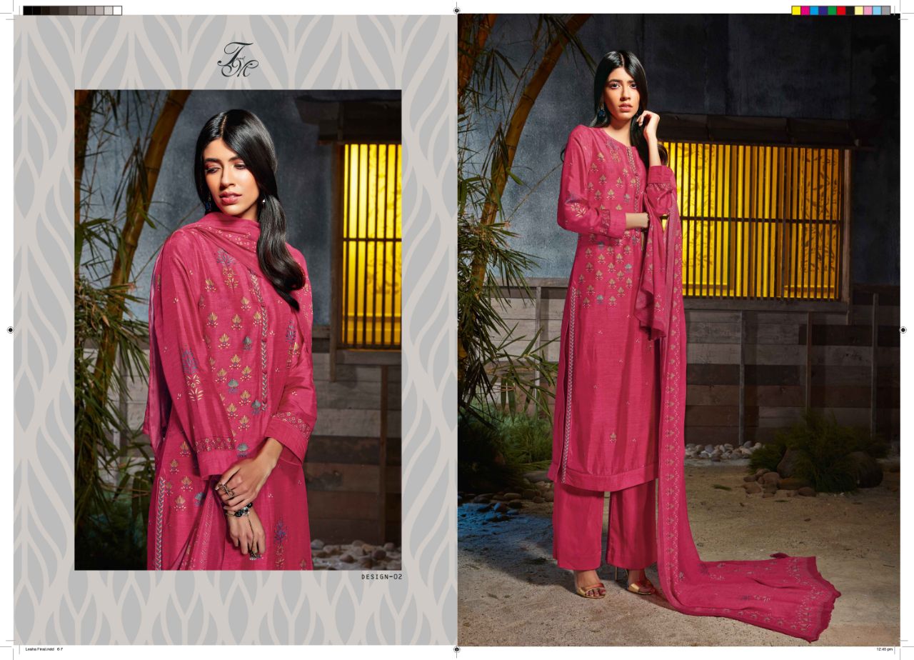 Trisha By T&m Designer 01 To 12 Series Designer Pakistani Suits Beautiful Stylish Fancy Colorful Casual Wear & Ethnic Wear Pure Ram Silk Dresses At Wholesale Price