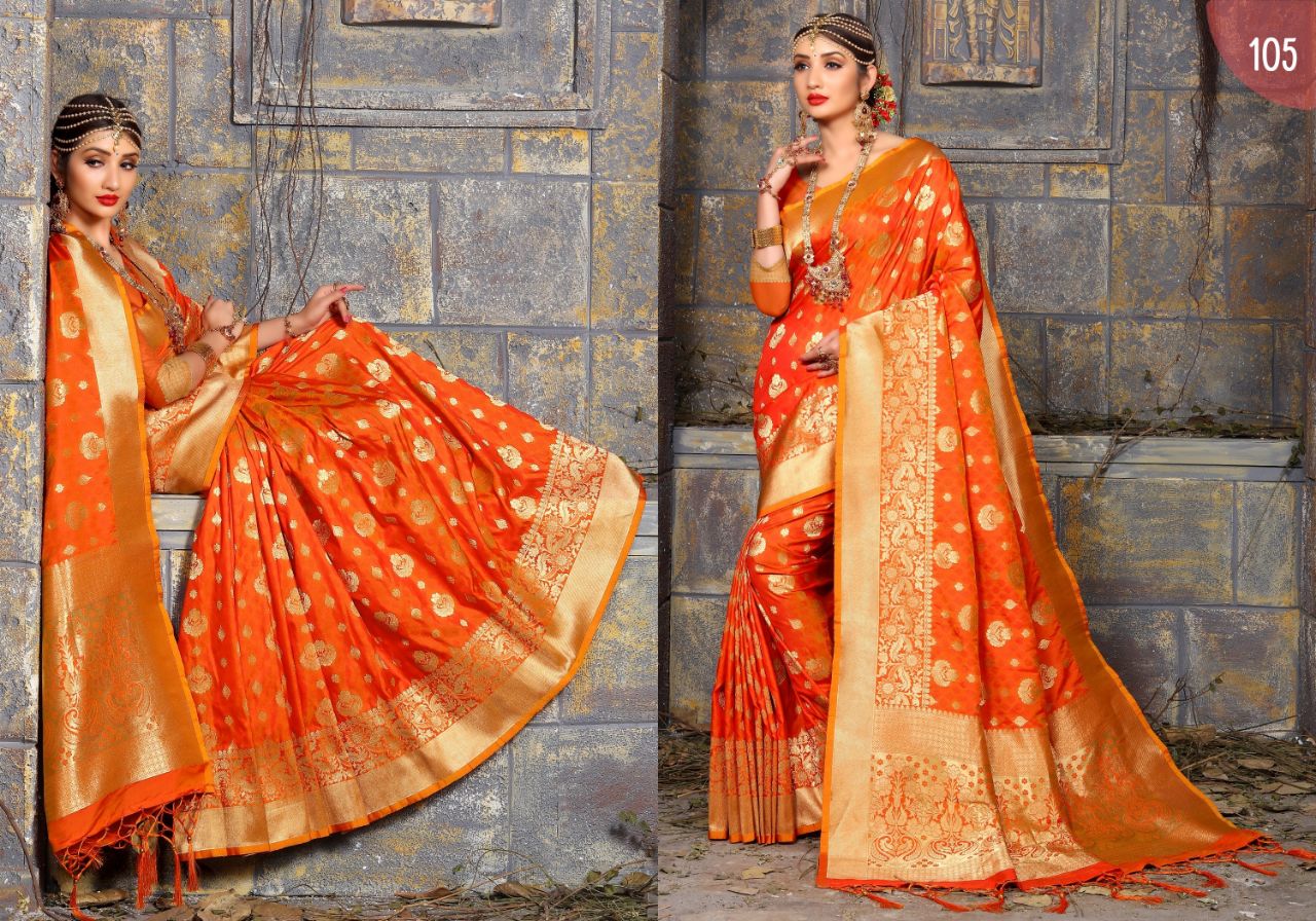 Tulip Vol-1 By Tulip 101 To 110 Series Beautiful Traditional Wear Designer Stylish Fancy Colorful Party Wear & Occasional Wear Art Silk Sarees At Wholesale Price
