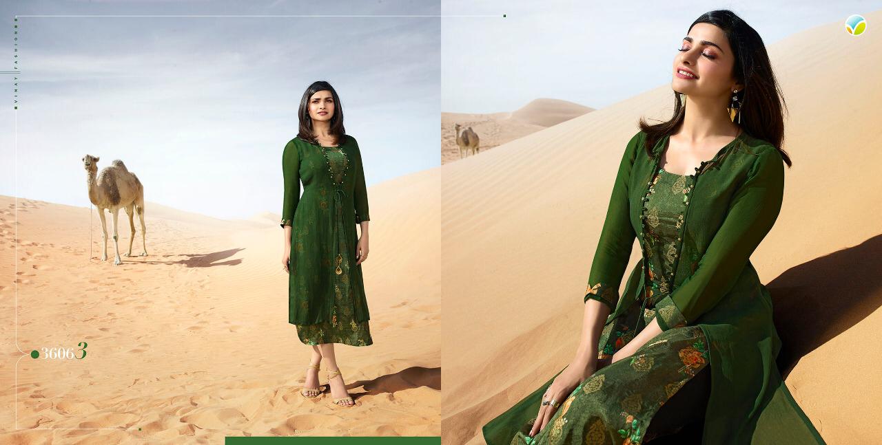 Tumbaa Fantasy By Vinay Fashion 36061 To 36069 Series Designer Beautiful Colorful Stylish Fancy Casual Wear & Ethnic Wear & Ready To Wear Satin/ Silk Kurtis At Wholesale Price