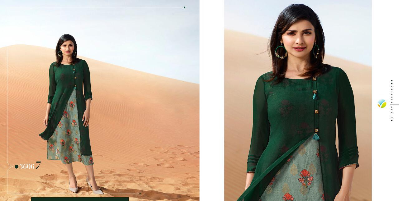 Tumbaa Fantasy By Vinay Fashion 36061 To 36069 Series Designer Beautiful Colorful Stylish Fancy Casual Wear & Ethnic Wear & Ready To Wear Satin/ Silk Kurtis At Wholesale Price