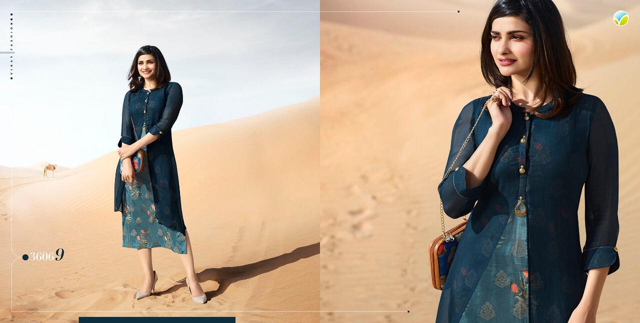 Tumbaa Fantasy By Vinay Fashion 36061 To 36069 Series Designer Beautiful Colorful Stylish Fancy Casual Wear & Ethnic Wear & Ready To Wear Satin/ Silk Kurtis At Wholesale Price