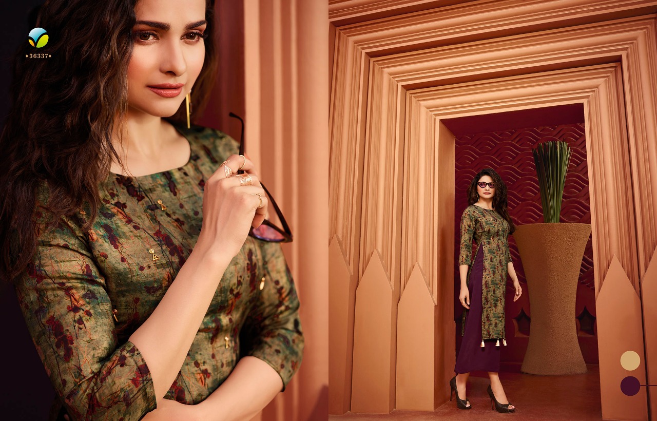Tumbaa Destiny By Vinay Fashion 36331 To 36339 Series Beautiful Colorful Stylish Fancy Casual Wear & Ethnic Wear & Ready To Wear Dola Silk With Polo Silk Inner  Kurtis At Wholesale Price