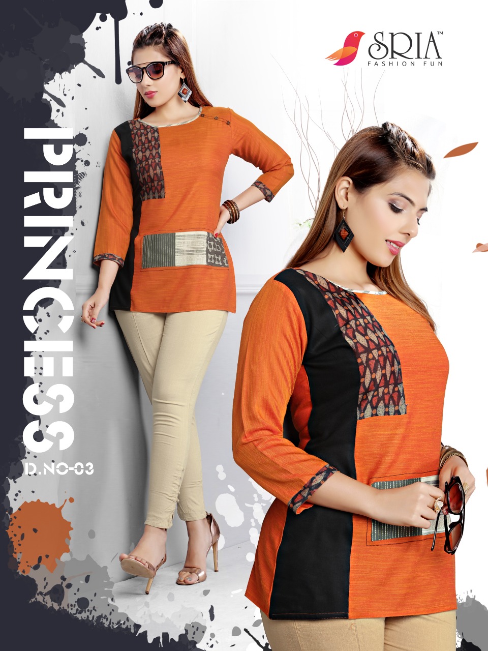 Tunics Tashan By Sria 01 To 06 Series Beautiful Designer Colorful Stylish Fancy Casual Wear & Ethnic Wear & Ready To Wear Mix Different Fabrics Kurtis At Wholesale Price