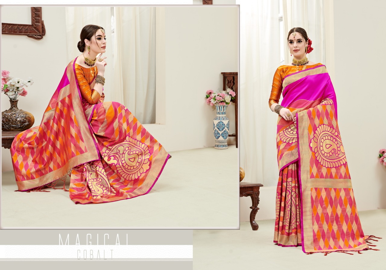 Umanga Vol-3 By Yadu Nandan Fashion 101 To 110 Series Indian Traditional Wear Collection Beautiful Stylish Fancy Colorful Party Wear & Occasional Wear Kanjivaram Art Silk Sarees At Wholesale Price