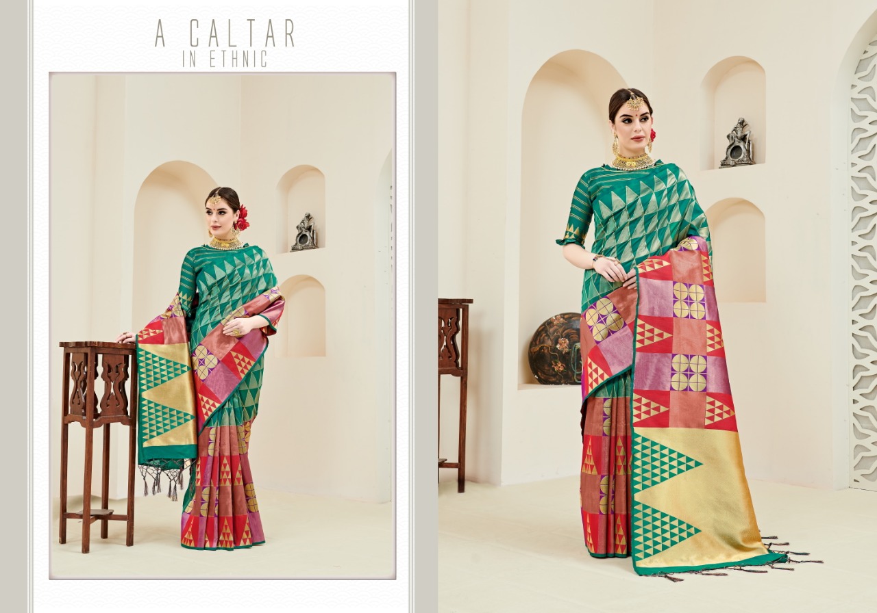 Umanga Vol-3 By Yadu Nandan Fashion 101 To 110 Series Indian Traditional Wear Collection Beautiful Stylish Fancy Colorful Party Wear & Occasional Wear Kanjivaram Art Silk Sarees At Wholesale Price