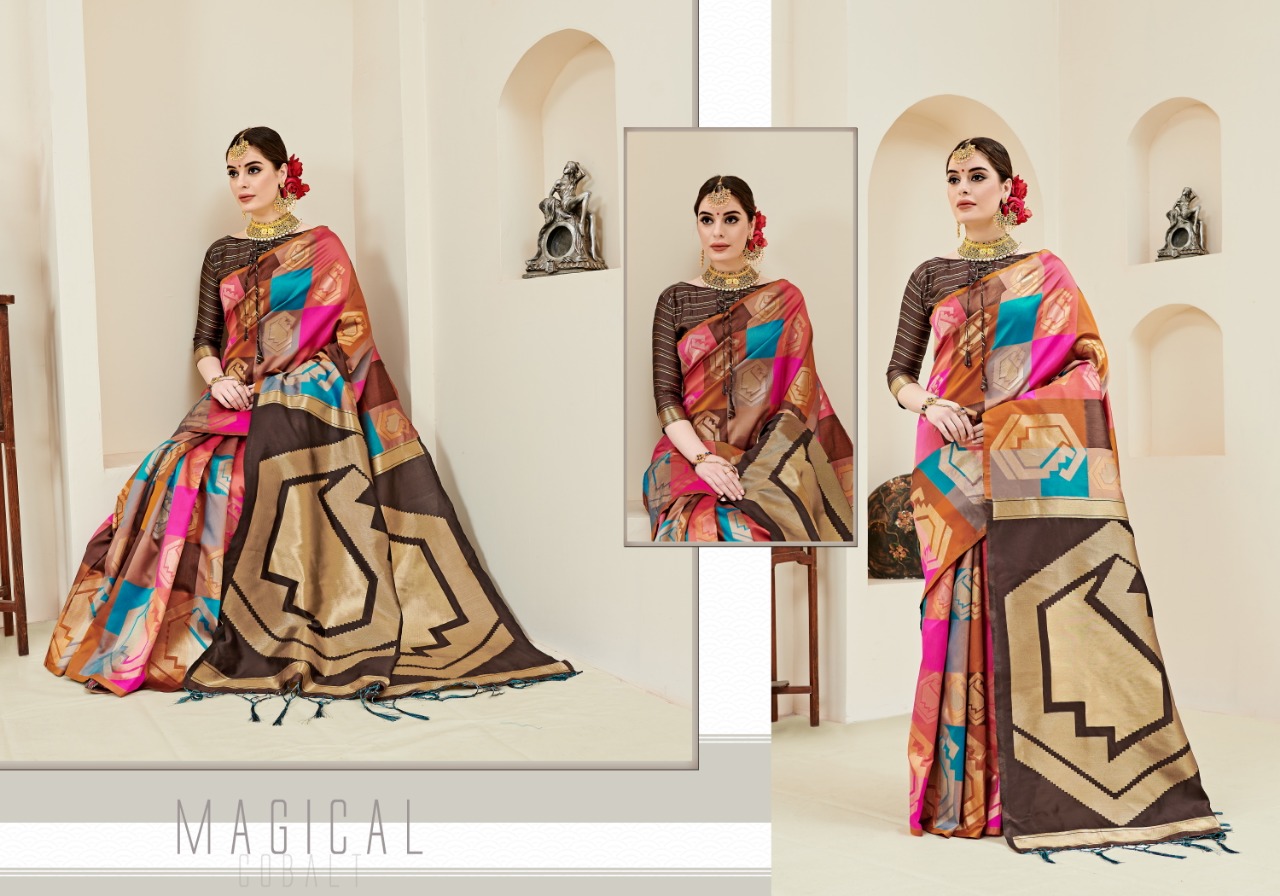Umanga Vol-3 By Yadu Nandan Fashion 101 To 110 Series Indian Traditional Wear Collection Beautiful Stylish Fancy Colorful Party Wear & Occasional Wear Kanjivaram Art Silk Sarees At Wholesale Price