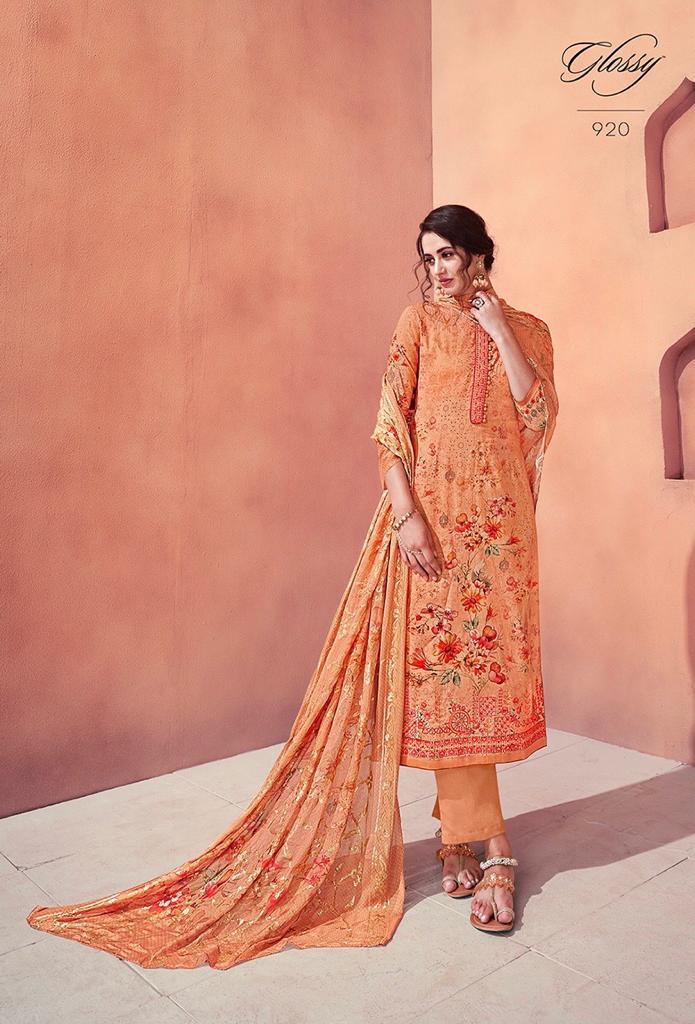 Umarao By Glossy 918 To 925 Series Suits Collection Beautiful Stylish Fancy Colorful Casual Wear & Ethnic Wear Cotton Silk Digital Printed With Embroidery Work Dresses At Wholesale Price