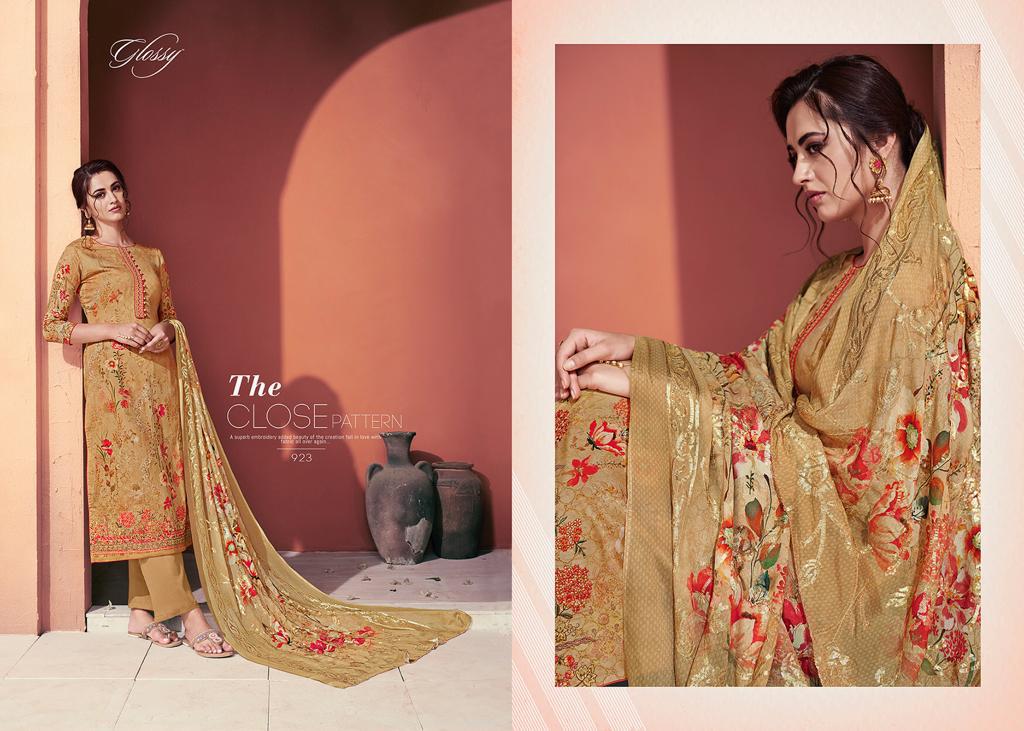 Umarao By Glossy 918 To 925 Series Suits Collection Beautiful Stylish Fancy Colorful Casual Wear & Ethnic Wear Cotton Silk Digital Printed With Embroidery Work Dresses At Wholesale Price