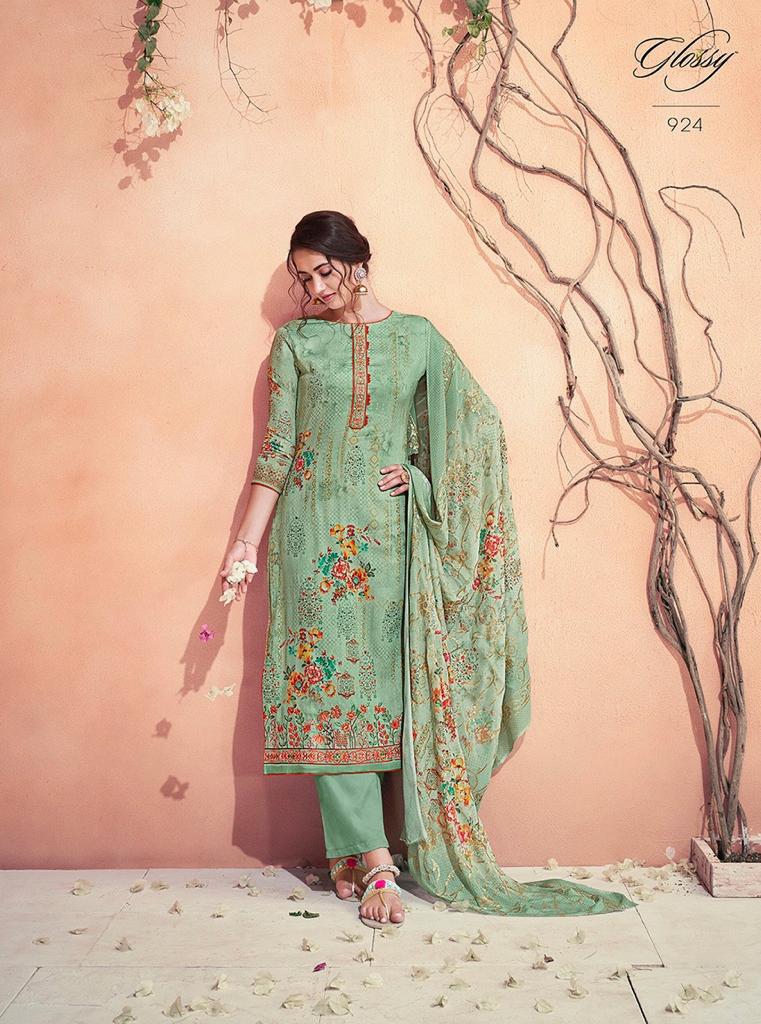Umarao By Glossy 918 To 925 Series Suits Collection Beautiful Stylish Fancy Colorful Casual Wear & Ethnic Wear Cotton Silk Digital Printed With Embroidery Work Dresses At Wholesale Price