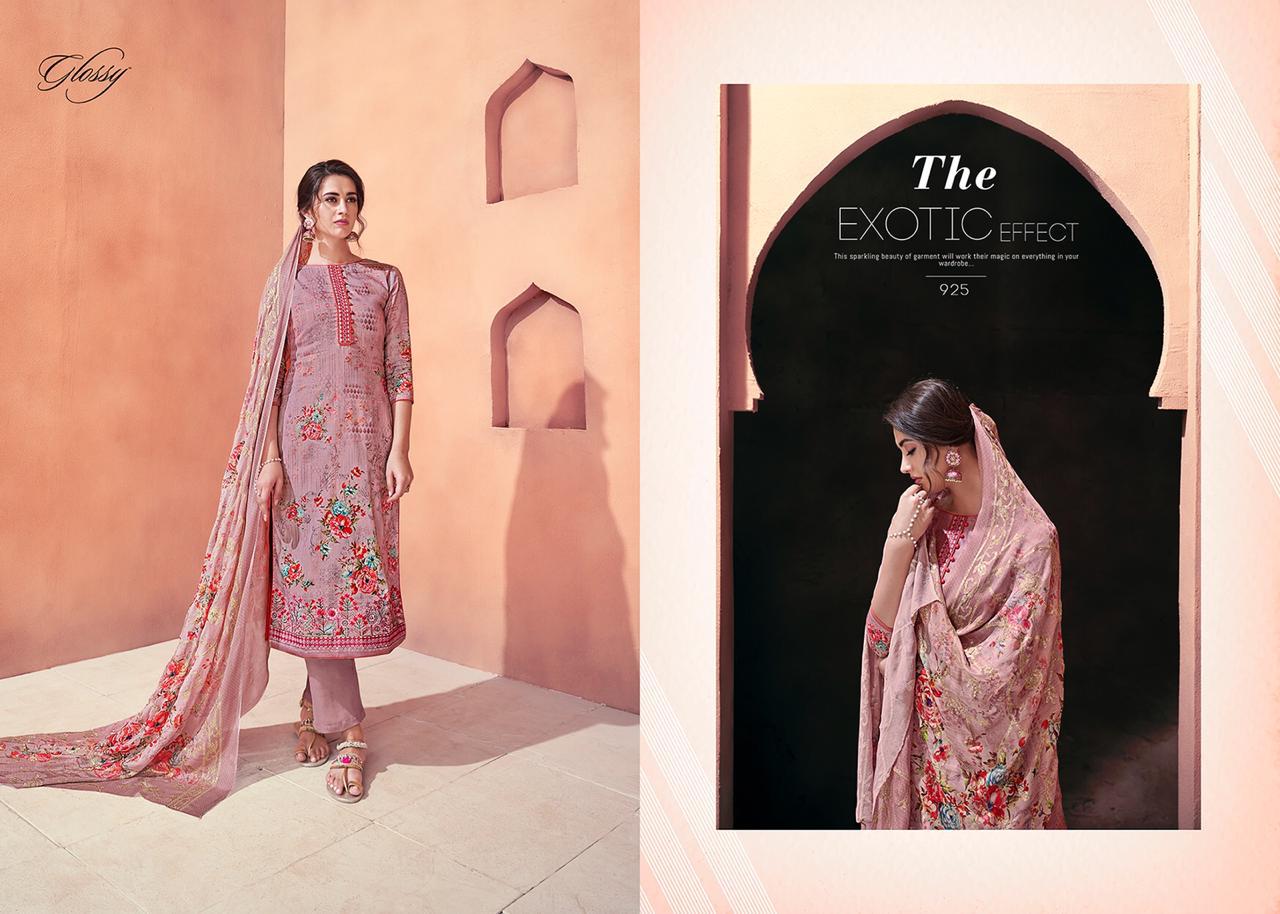 Umarao By Glossy 918 To 925 Series Suits Collection Beautiful Stylish Fancy Colorful Casual Wear & Ethnic Wear Cotton Silk Digital Printed With Embroidery Work Dresses At Wholesale Price