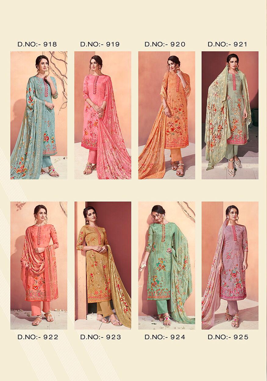 Umarao By Glossy 918 To 925 Series Suits Collection Beautiful Stylish Fancy Colorful Casual Wear & Ethnic Wear Cotton Silk Digital Printed With Embroidery Work Dresses At Wholesale Price