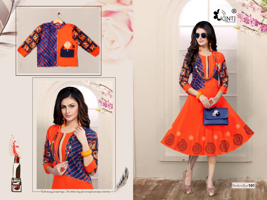 Knee length umbrella kurti with full... - Anu Design couture | Facebook