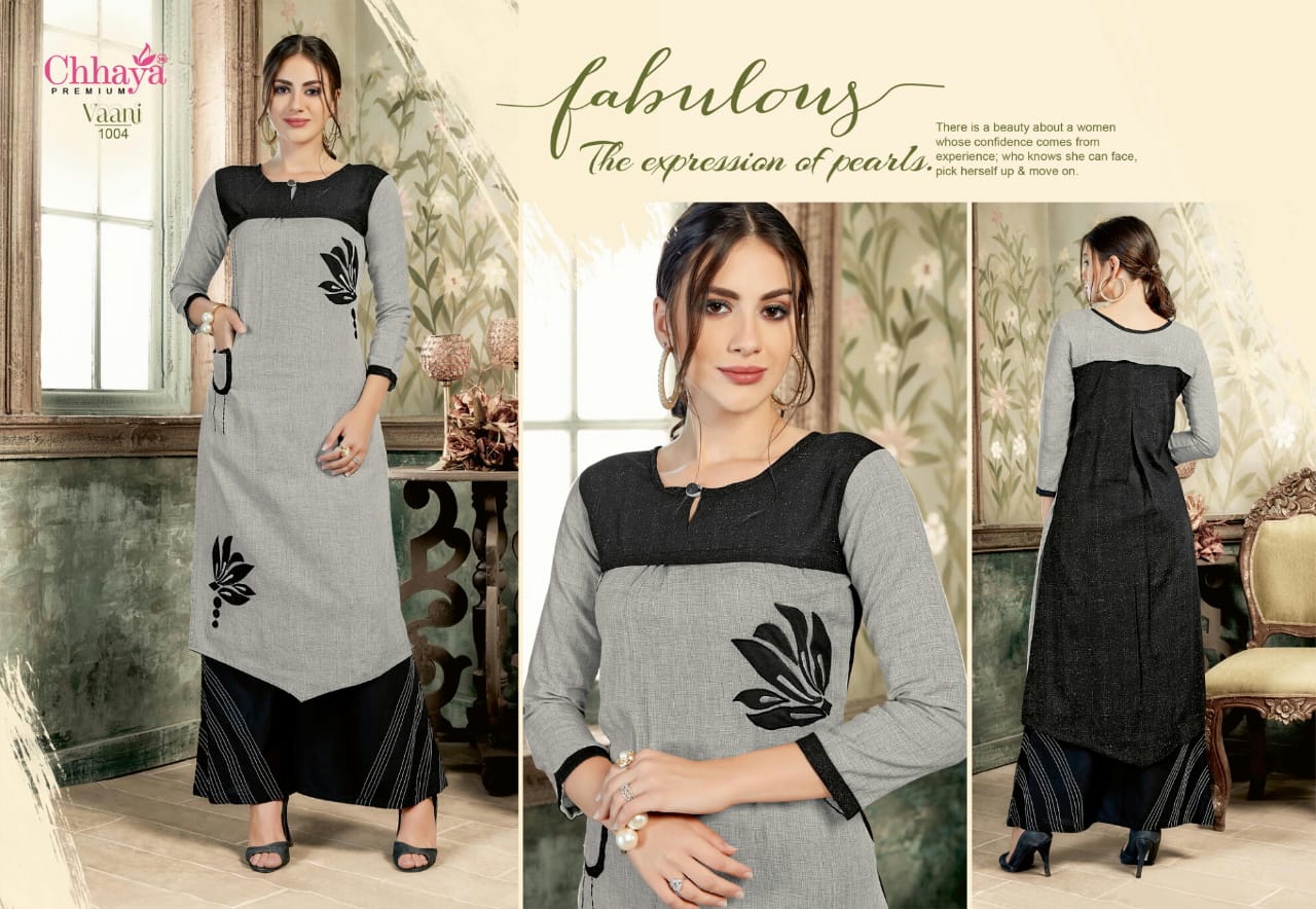 Vaani By Chhaya 1001 To 1008 Series Beautiful Colorful Stylish Fancy Casual Wear & Ethnic Wear & Ready To Wear Cotton & Rayon Embroidered Kurtis At Wholesale Price
