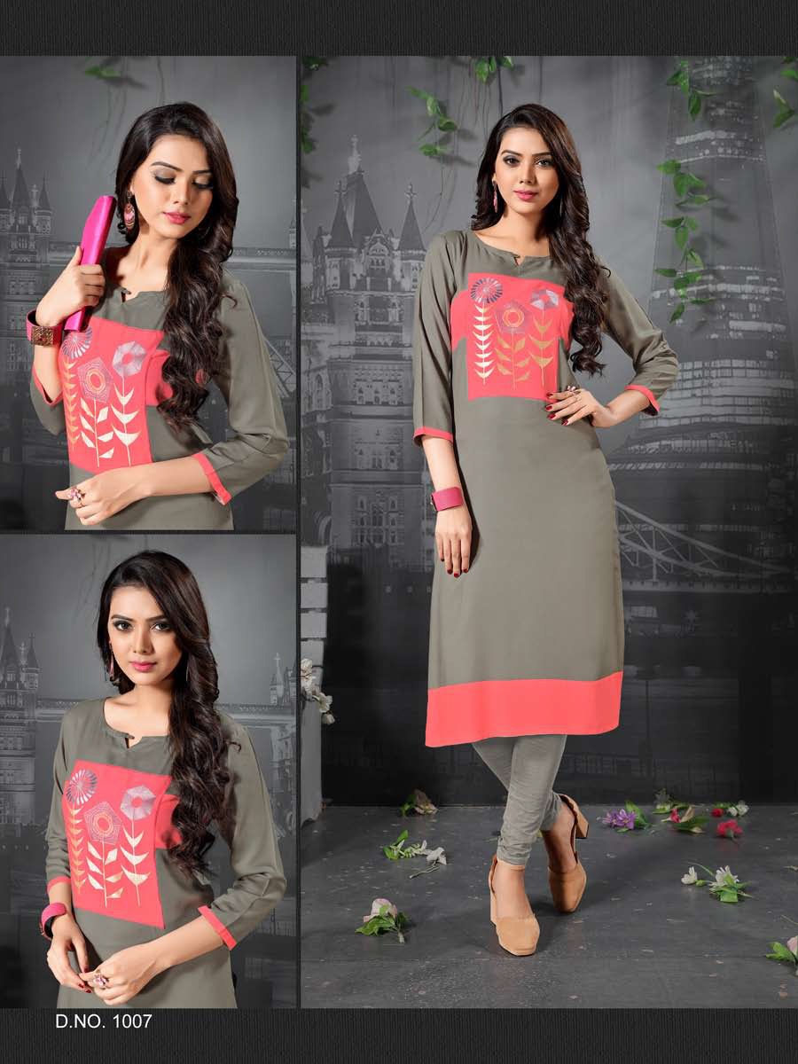 Vaarahi Vol-2 By Amore 1001 To 1008 Series Beautiful Colorful Stylish Fancy Casual Wear & Ethnic Wear Rayon Printed & Embroidered Kurtis At Wholesale Price