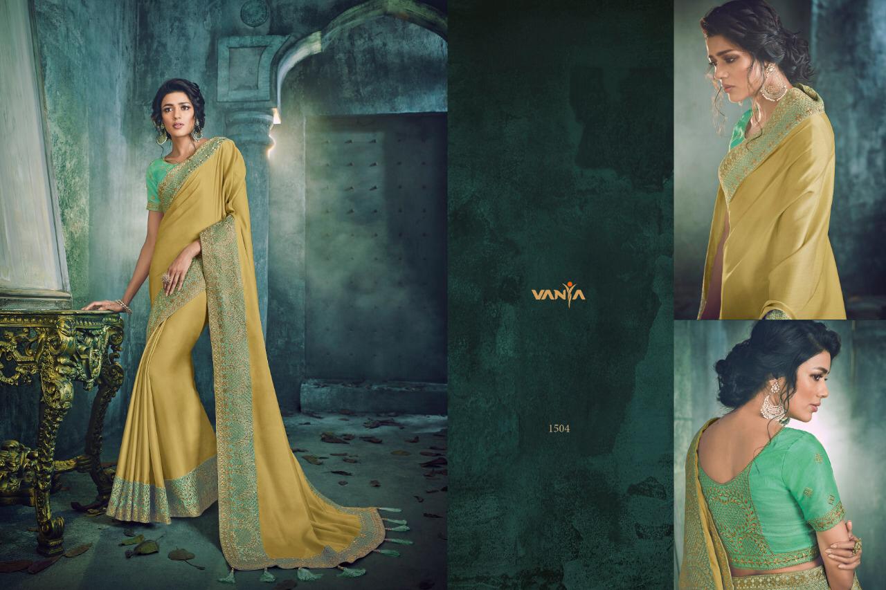 Vanya Vol-6 By Vanya 1501 To 1517 Series Indian Traditional Wear Collection Beautiful Stylish Fancy Colorful Party Wear & Occasional Wear Fancy Sarees At Wholesale Price