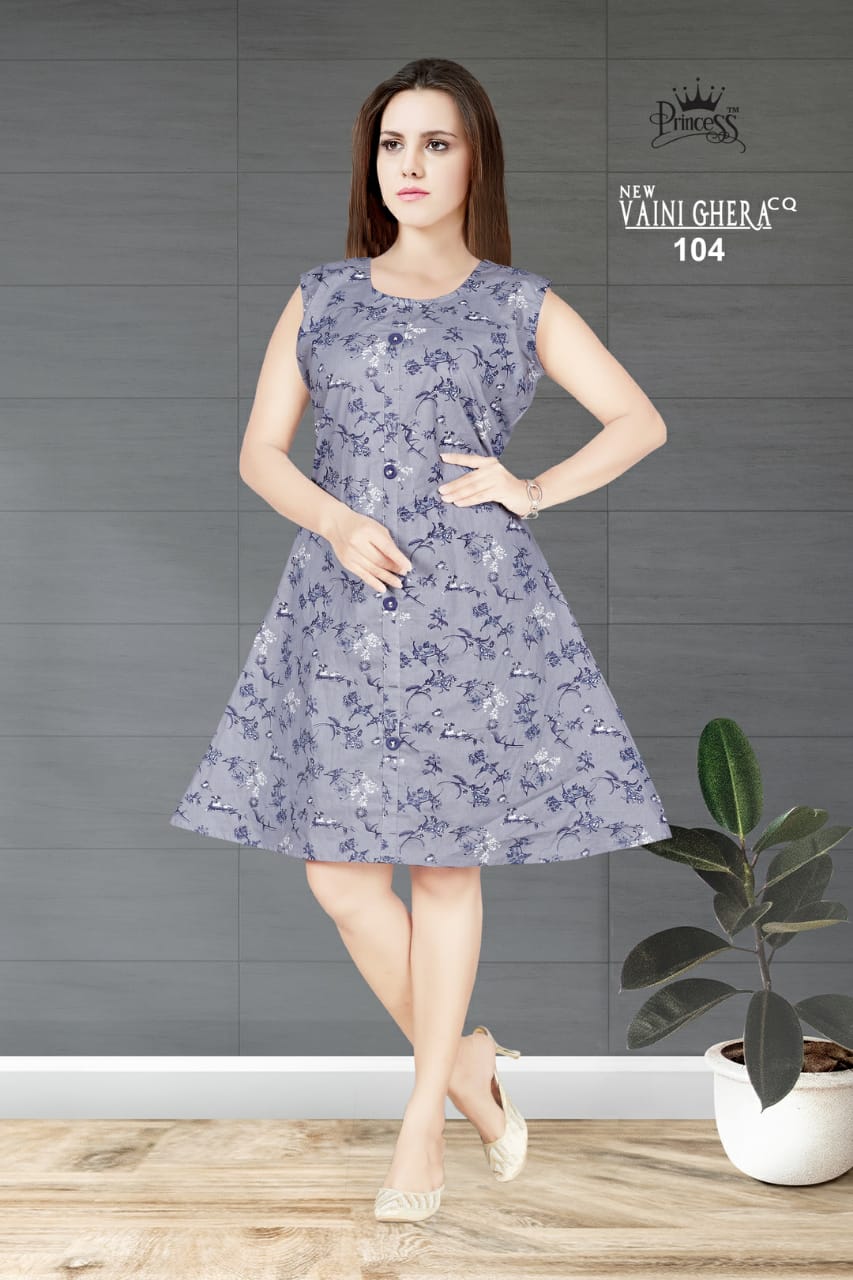 Vaini Ghera By Princess 101 To 112 Series Designer Beautiful Stylish Colorful Fancy Ready To Wear & Casual Wear & Ethnic Wear Heavy Denim Printed Kurtis At Wholesale Price