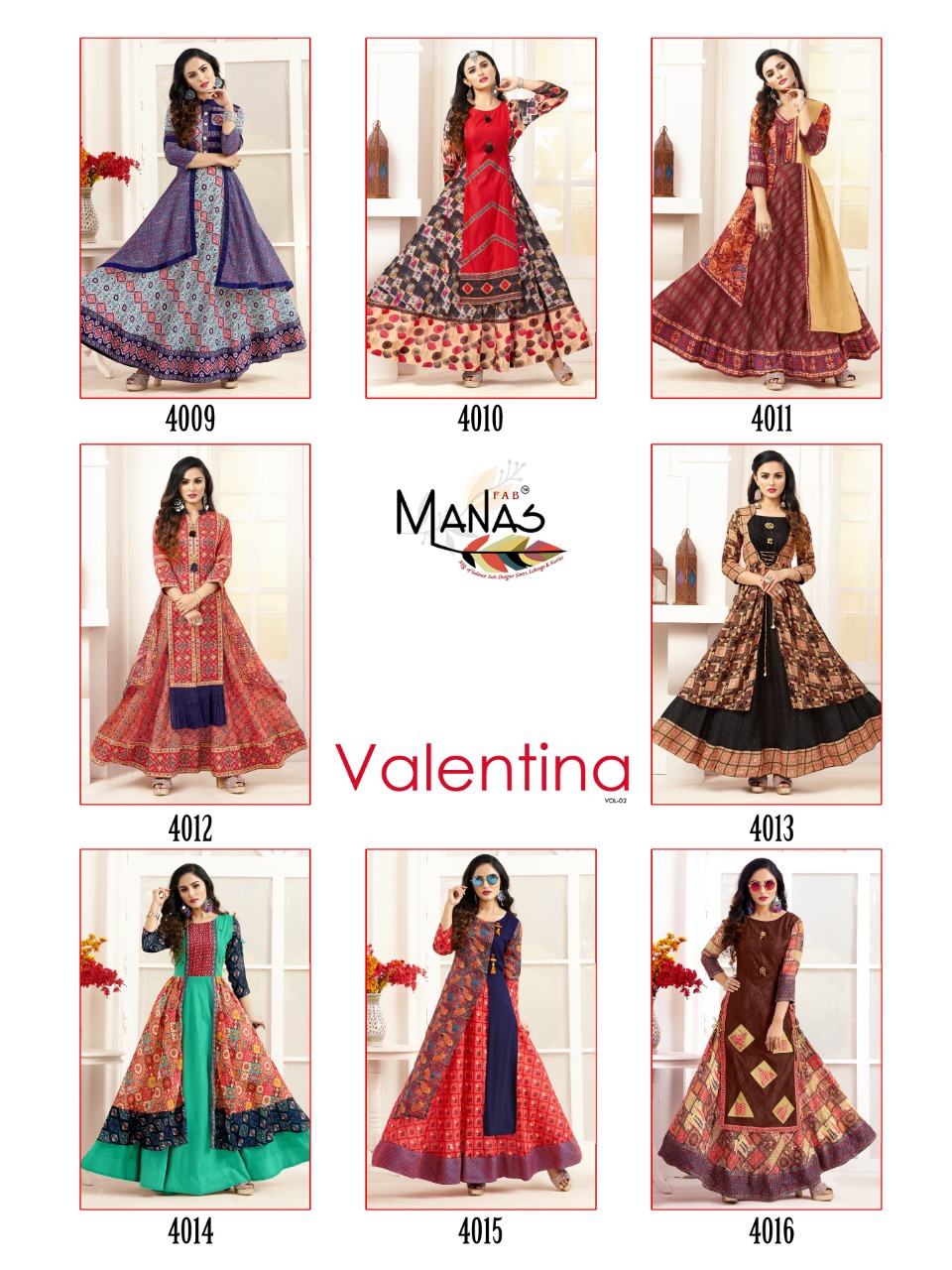 Valentina Vol-2 By Manas Fab 4009 To 4016 Series Indian Traditional Wear Collection Beautiful Stylish Fancy Colorful Party Wear & Occasional Wear Muslin Digital Printed Kurtis At Wholesale Price