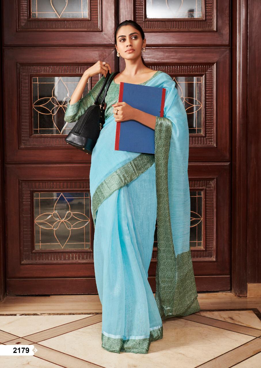 Vama Silk By Fashid Wholesale 2170 To 2179 Series A Indian Traditional Wear Collection Beautiful Stylish Fancy Colorful Party Wear & Occasional Wear Pure Linen Silk Sarees At Wholesale Price