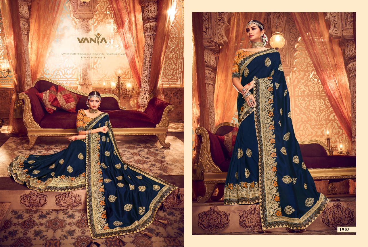 Vanya Vol-10 By Vanya 1901 To 1916 Series Indian Traditional Wear Collection Beautiful Stylish Fancy Colorful Party Wear & Occasional Wear Fancy Sarees At Wholesale Price