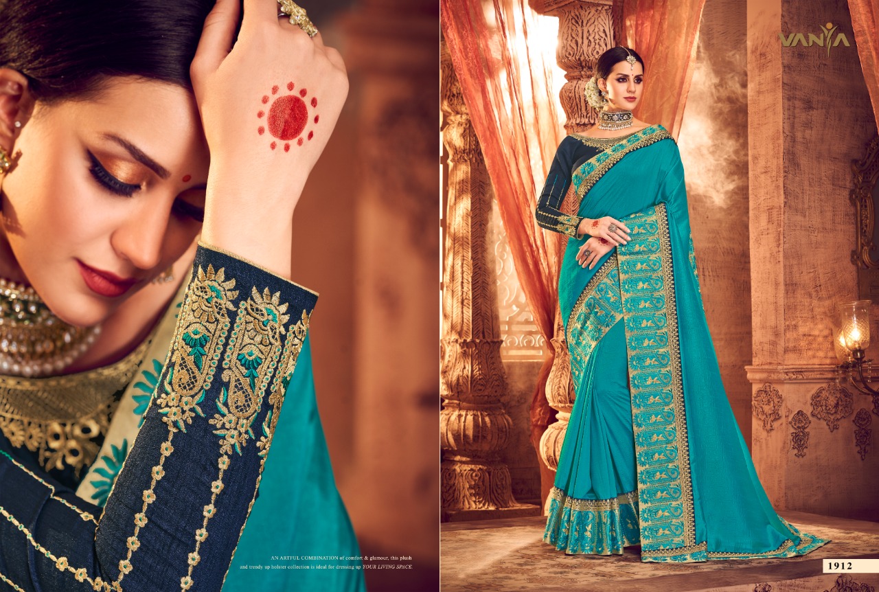 Vanya Vol-10 By Vanya 1901 To 1916 Series Indian Traditional Wear Collection Beautiful Stylish Fancy Colorful Party Wear & Occasional Wear Fancy Sarees At Wholesale Price