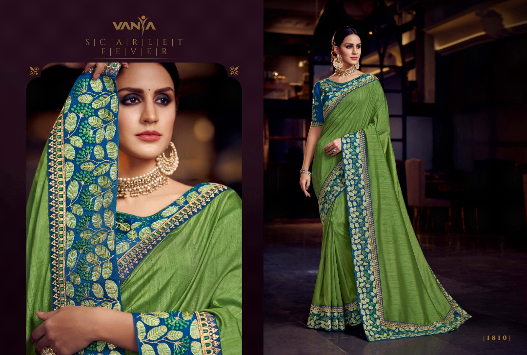 Vaniya Vol-9 By Vanya 1801 To 1815 Series Indian Traditional Wear Collection Beautiful Stylish Fancy Colorful Party Wear & Occasional Wear Fancy Sarees At Wholesale Price
