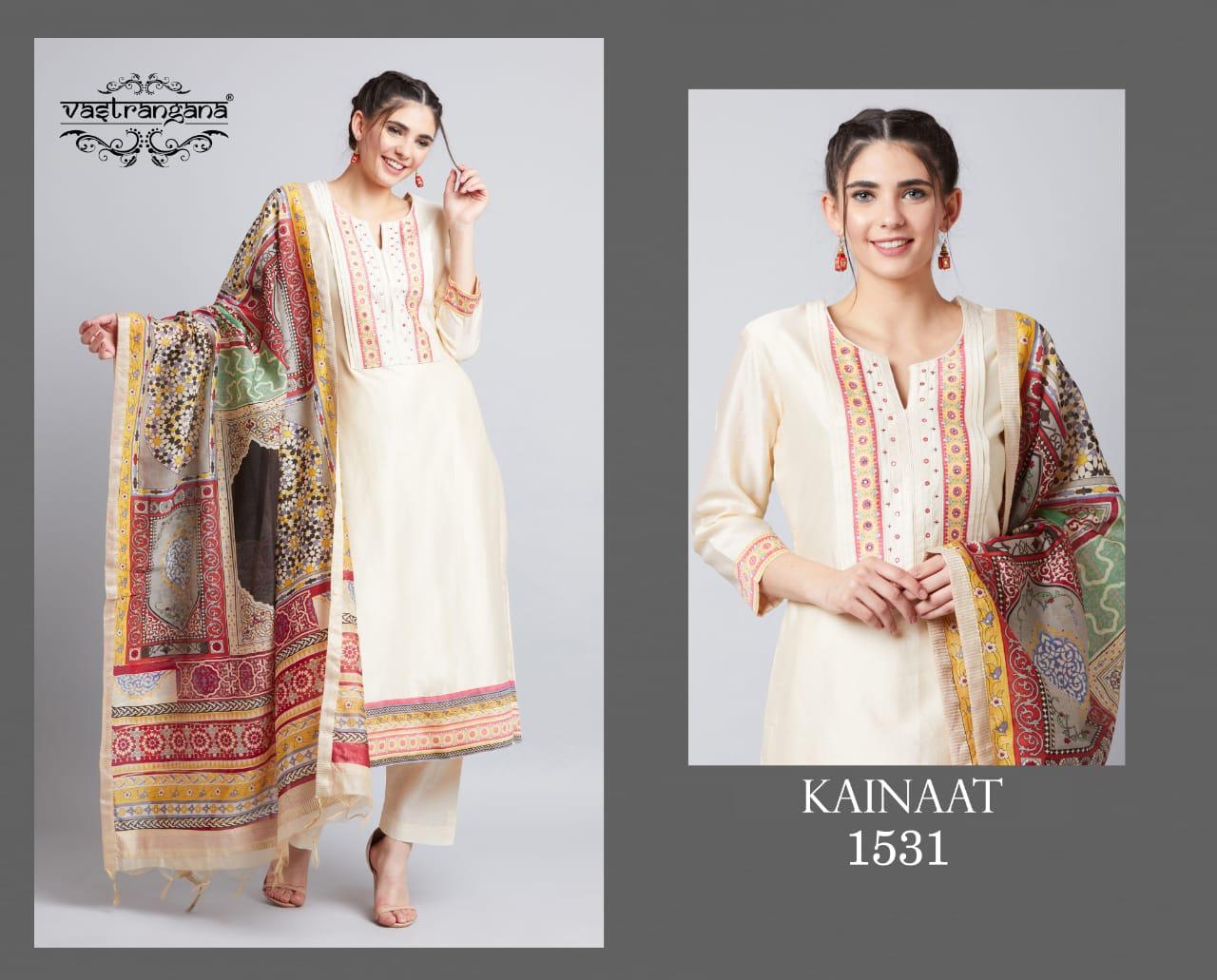 Kainaat By Vastrangana 1529 To 1542 Series Beautiful Colorful Fancy Stylish Casual Wear & Ethnic Wear Fancy Embroidery Dresses At Wholesale Price