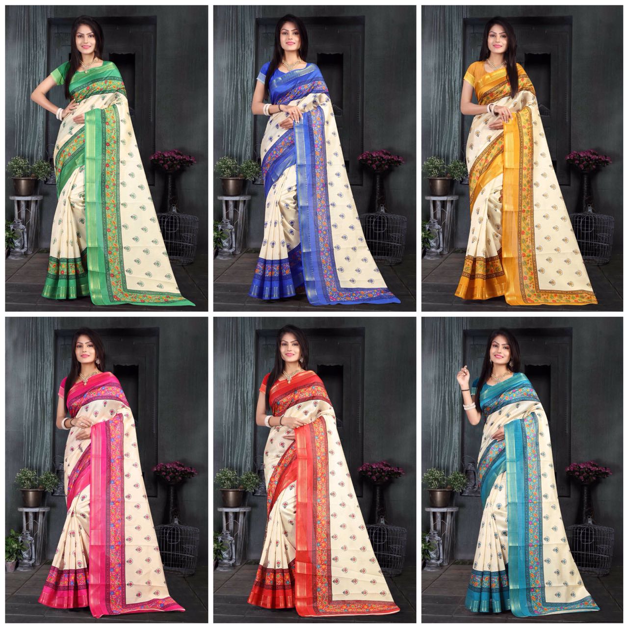 Vasundhara By Fashid Wholesale 01 To 06 Series Indian Beautiful Stylish Fancy Colorful Casual Wear & Ethnic Wear Collection Cotton Silk Sarees At Wholesale Price