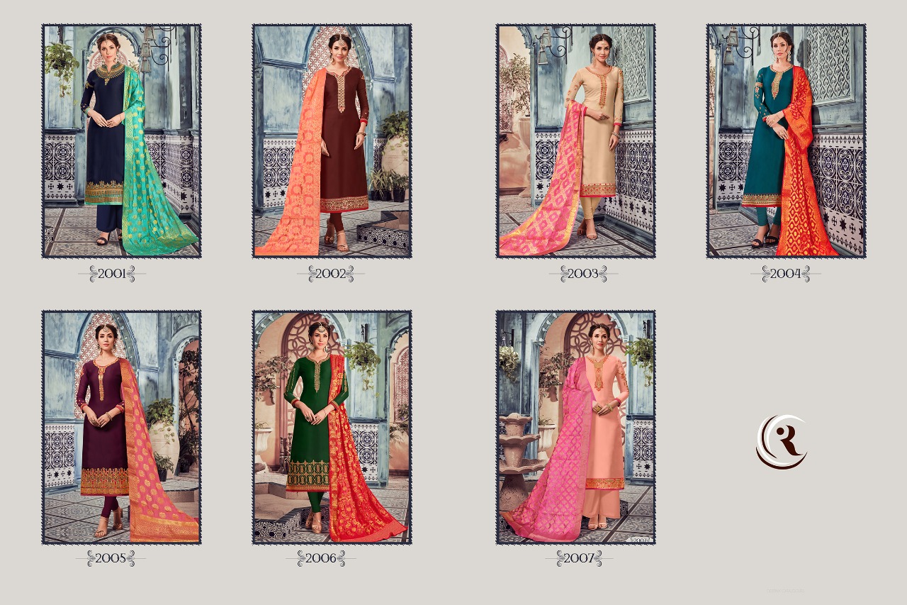 Veera Vol-2 By Amirah 2001 To 2007 Series Designer Festive Suits Collection Beautiful Stylish Fancy Colorful Party Wear & Occasional Wear Satin Georgette Embroidered Dresses At Wholesale Price