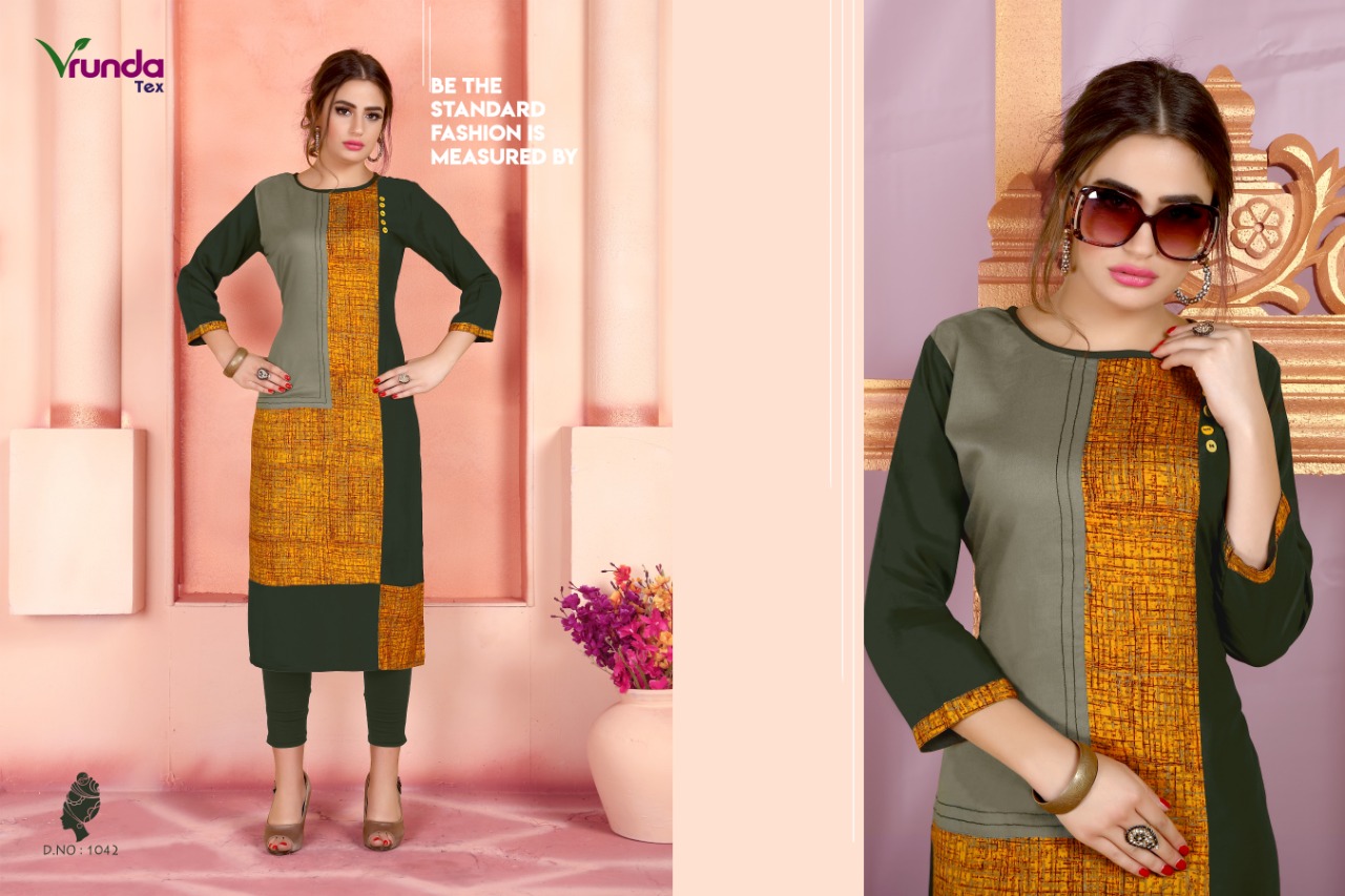 Victoria By Vrunda Tex 1041 To 1408 Beautiful Stylish Fancy Colorful Casual Wear & Ethnic Wear & Ready To Wear Heavy Rayon Printed Kurtis At Wholesale Price