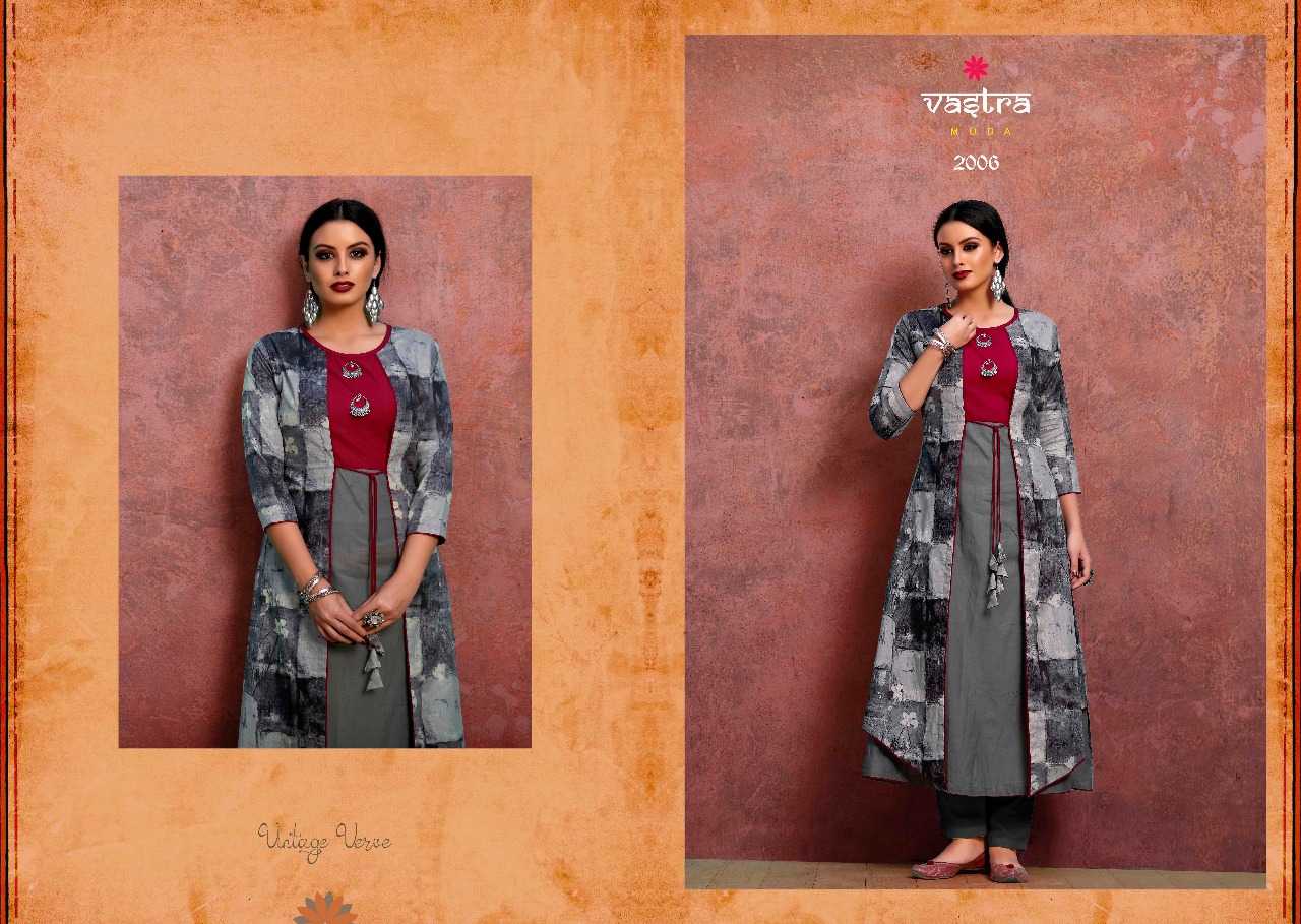 Vintage Vol-1 By Vastra Moda 2001 To 2006 Series Designer Beautiful Colorful Stylish Fancy Casual Wear & Ethnic Wear & Ready To Wear Pure Cotton Printed Kurtis At Wholesale Price