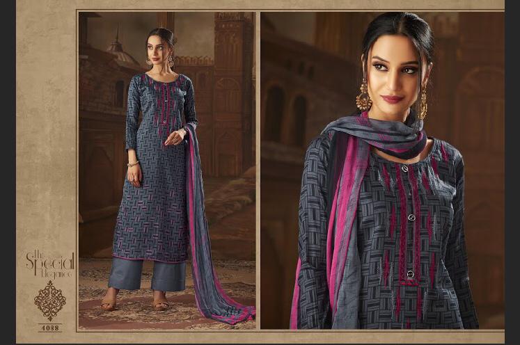 Vintage By Sb Trendz 4081 To 4090 Series Pakistani Suits Beautiful Stylish Fancy Colorful Designer Party Wear & Ethnic Wear Pure Jam Cotton Printed Dresses At Wholesale Price