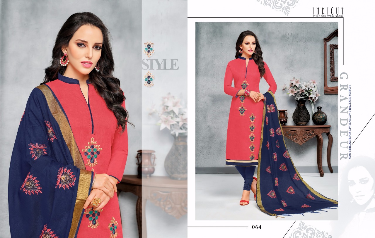 Virasat By Angroop Plus 063 To 074 Series Beautiful Suits Stylish Fancy Colorful Casual Wear & Ethnic Wear Collection Pure South Cotton Embroidered Dresses At Wholesale Price