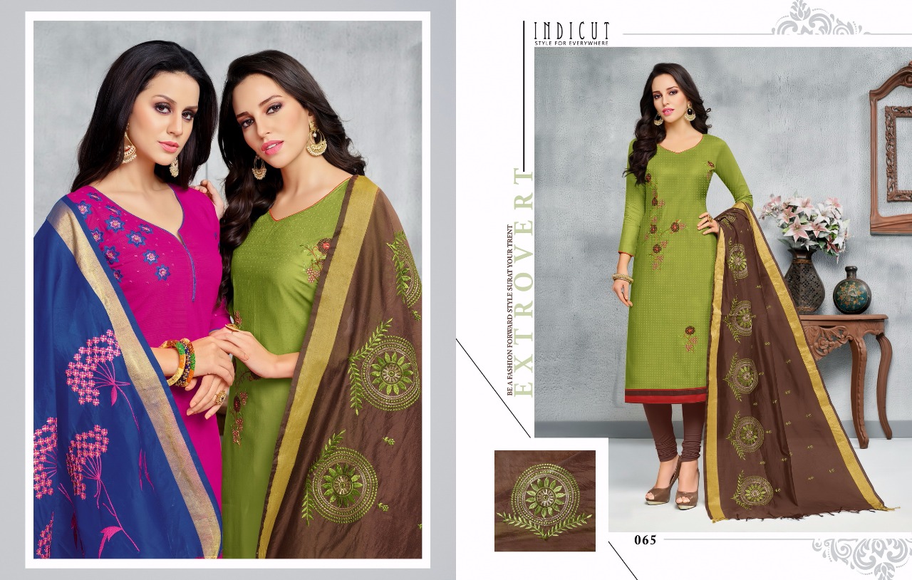 Virasat By Angroop Plus 063 To 074 Series Beautiful Suits Stylish Fancy Colorful Casual Wear & Ethnic Wear Collection Pure South Cotton Embroidered Dresses At Wholesale Price
