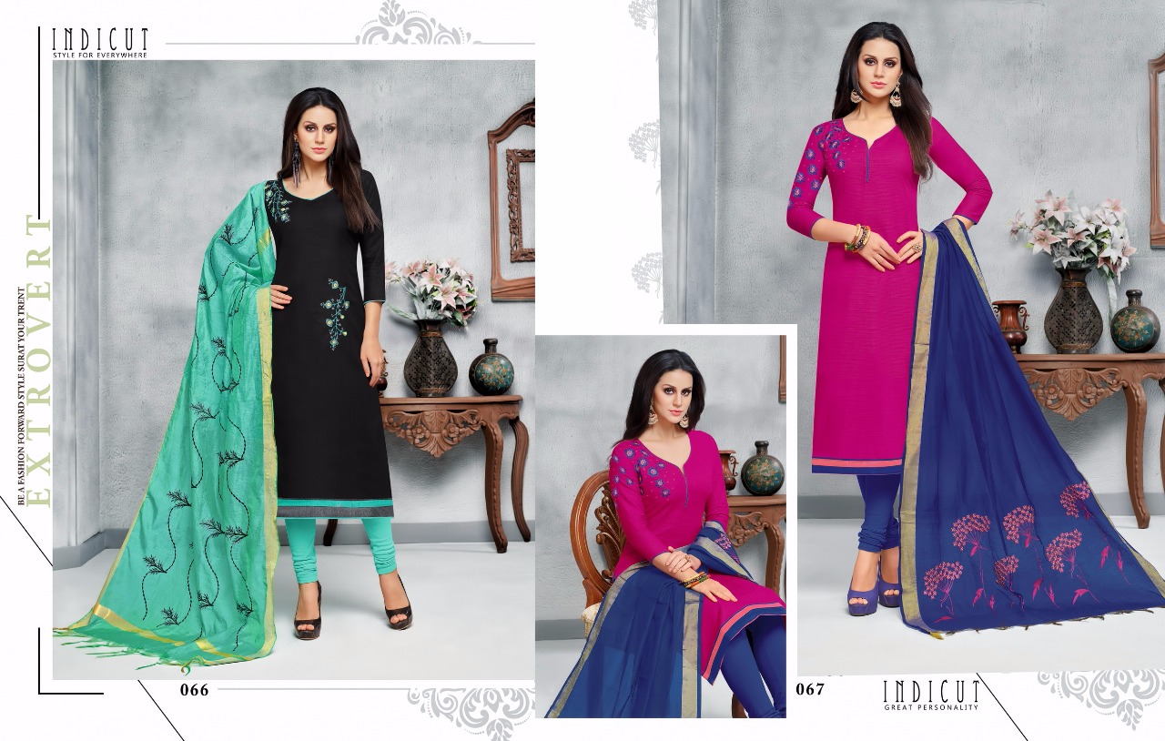 Virasat By Angroop Plus 063 To 074 Series Beautiful Suits Stylish Fancy Colorful Casual Wear & Ethnic Wear Collection Pure South Cotton Embroidered Dresses At Wholesale Price
