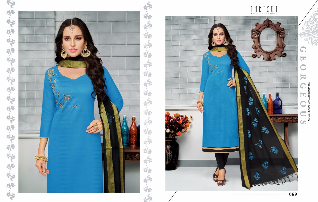 Virasat By Angroop Plus 063 To 074 Series Beautiful Suits Stylish Fancy Colorful Casual Wear & Ethnic Wear Collection Pure South Cotton Embroidered Dresses At Wholesale Price