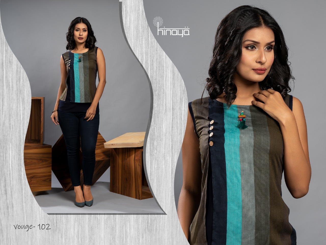 Vogue Vol-1 By Hinaya 101 To 109 Series Indian Traditional Wear Collection Beautiful Stylish Fancy Colorful Party Wear & Occasional Wear Rayon Printed Kurtis At Wholesale Price