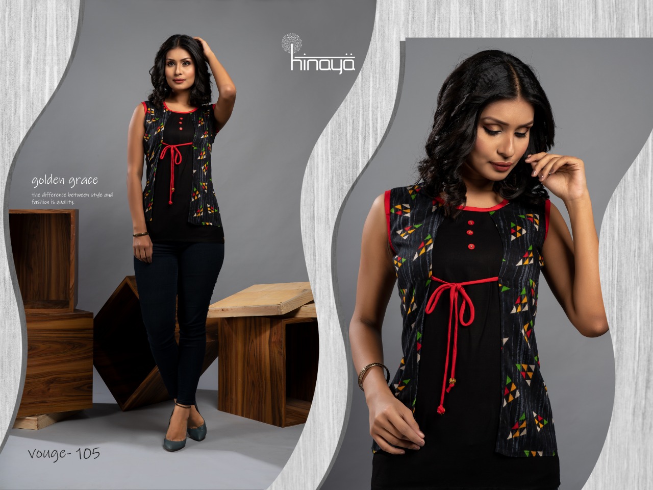 Vogue Vol-1 By Hinaya 101 To 109 Series Indian Traditional Wear Collection Beautiful Stylish Fancy Colorful Party Wear & Occasional Wear Rayon Printed Kurtis At Wholesale Price