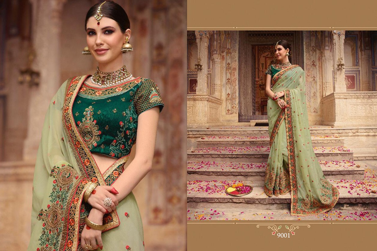 Vritika Vol-1 By Vritika 9001 To 9008 Series Indian Traditional Wear Collection Beautiful Stylish Fancy Colorful Party Wear & Occasional Wear Fancy Embroidered Sarees At Wholesale Price