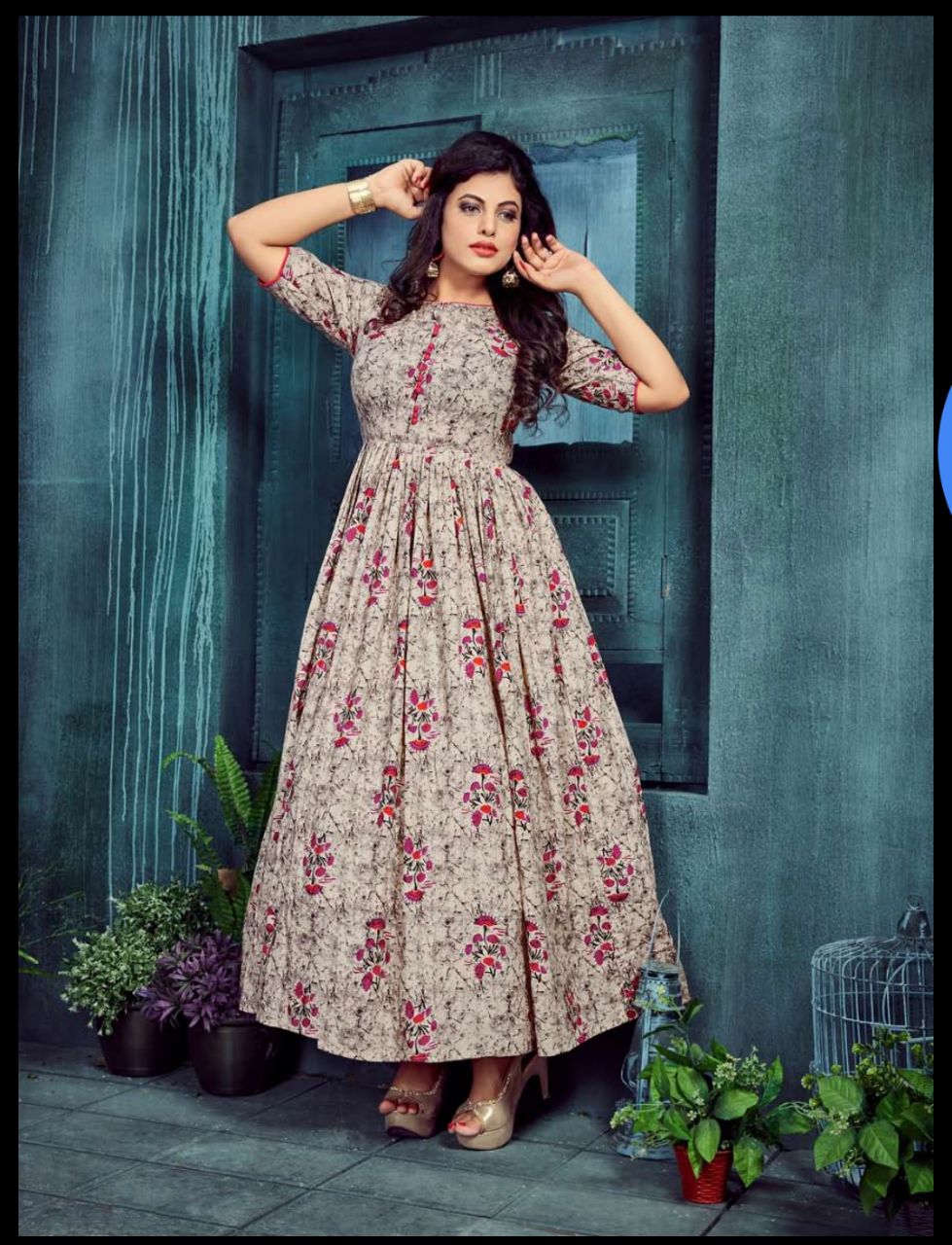Vyansi Vol-1 By Amore 1001 To 1006 Series Designer Beautiful Stylish Fancy Colorful Party Wear & Ethnic Wear Collection Cambric Cotton Printed Kurtis At Wholesale Price