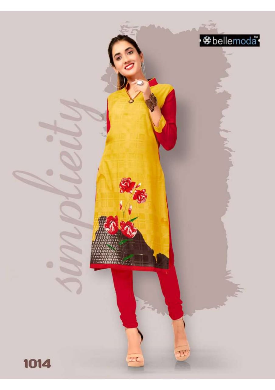 W-style By Bellemoda 1001 To 1016 Series Beautiful Stylish Colorful Fancy Party Wear & Ethnic Wear & Ready To Wear Rayon Printed Kurtis At Wholesale Price