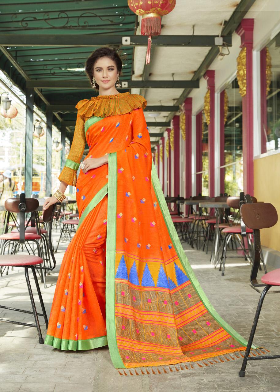 Weaves Zoya Silk By Fashid Wholesale 4001 To 4012 Series Indian Traditional Wear Collection Beautiful Stylish Fancy Colorful Party Wear & Occasional Wear Linen Sarees At Wholesale Price