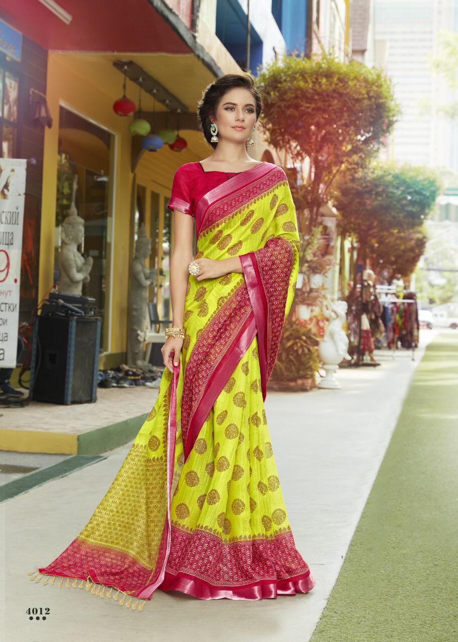 Weaves Zoya Silk By Fashid Wholesale 4001 To 4012 Series Indian Traditional Wear Collection Beautiful Stylish Fancy Colorful Party Wear & Occasional Wear Linen Sarees At Wholesale Price